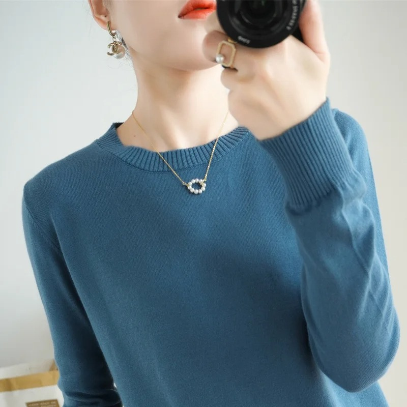 Drune | Cashmere Pullover Damen Klassischer Rundhals, Weich & Atmungsaktiv