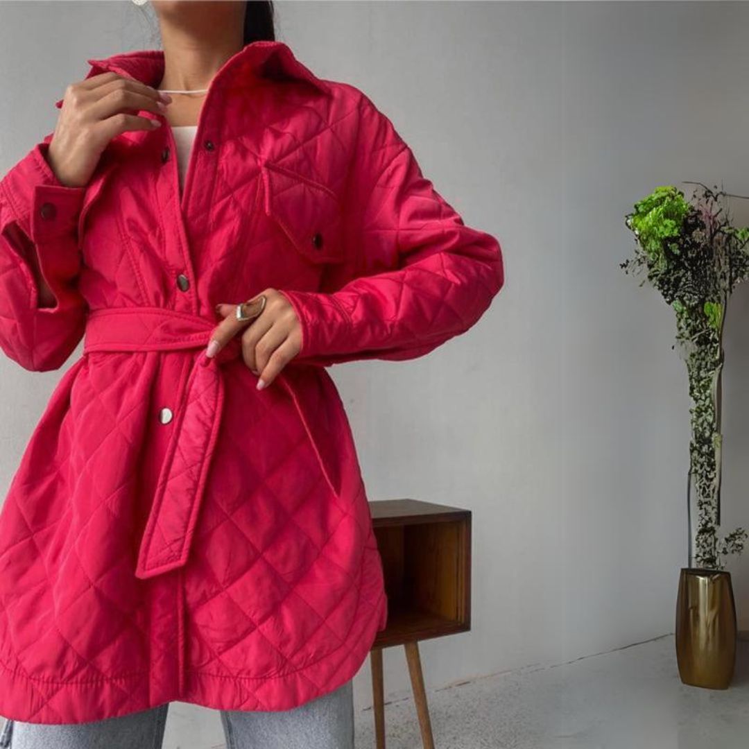 Drune | Klassische gesteppte Jacke mit Druckknöpfen