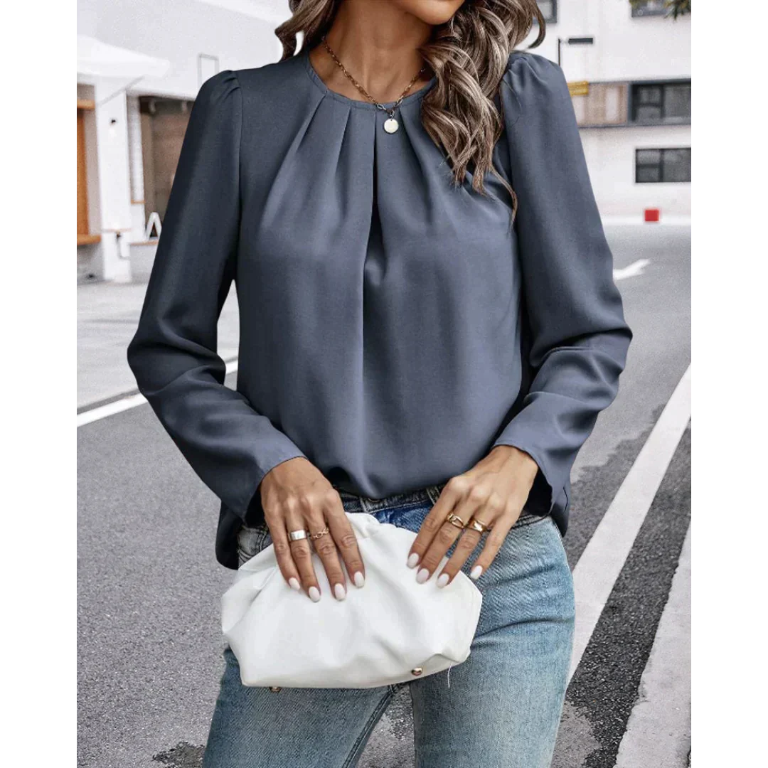 Drune | Rüschentop mit Puffärmeln für Damen - Elegant und Trendy