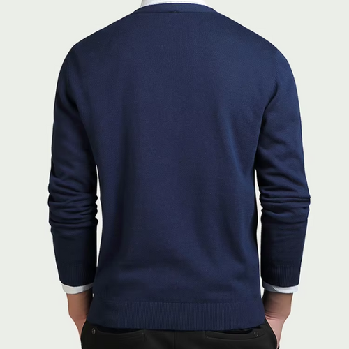 Drune | Herren Strickjacke Mit Knöpfen, V-ausschnitt, Leichtes Material, Slim Fit Design