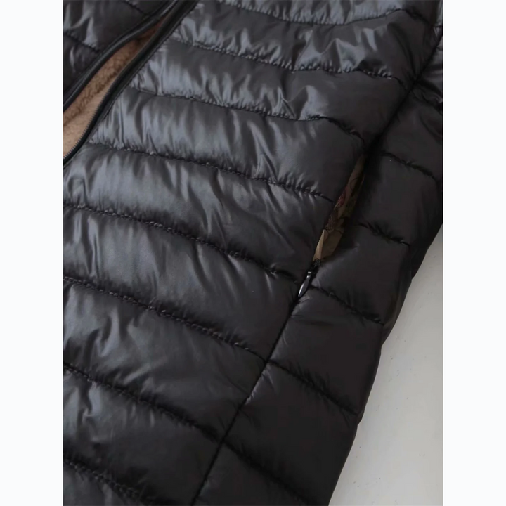 Drune | Luxuriöse Fleecegefütterte gepolsterte Jacke mit Kapuze für zusätzlichen Komfort Ideal für Herbst/Winter