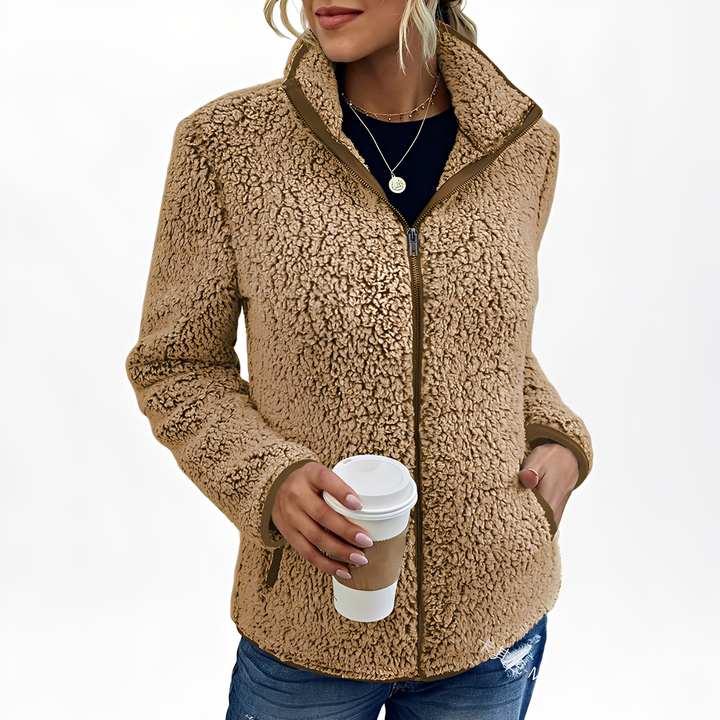 Drune | Eleganter Fleece-Veloursmantel für Damen