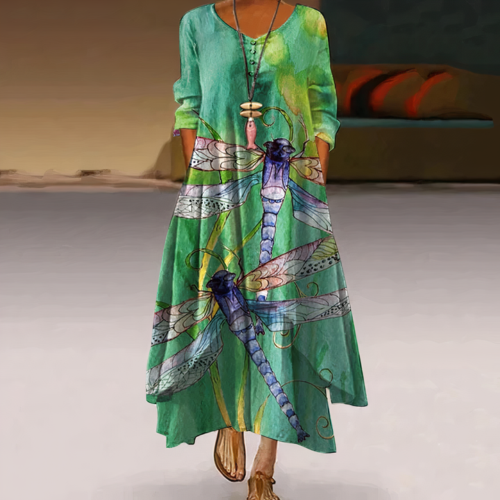 Drune | Elegantes Mode Baumwollkleid