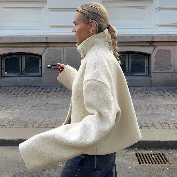 Drune | Modischer, lässiger Oversize-Fleece-Mantel für Frauen