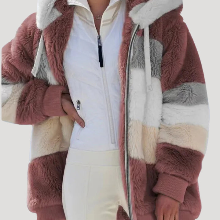Drune | Damen Fluffy Nep Pelz Winterjacke Cozy Stil