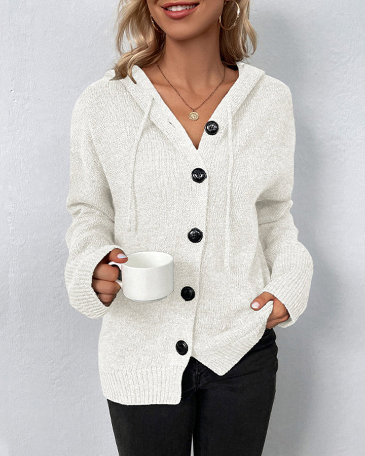 Drune | Strickjacke mit Kapuze und Schnürsenkeln