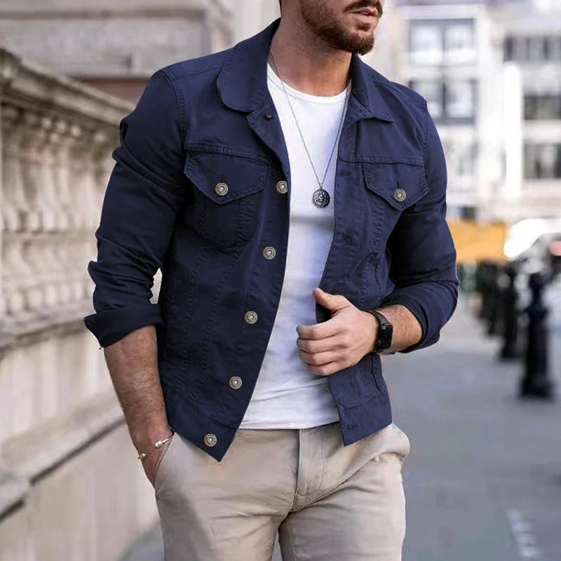 Drune | Klassische Jeansjacke für Herren David