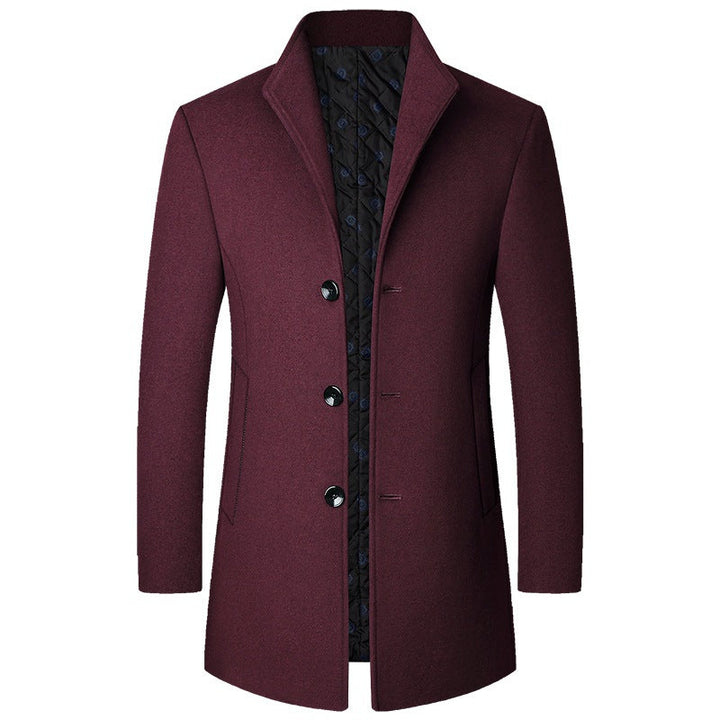 Drune | Eleganter Langer Wollmantel für Herren