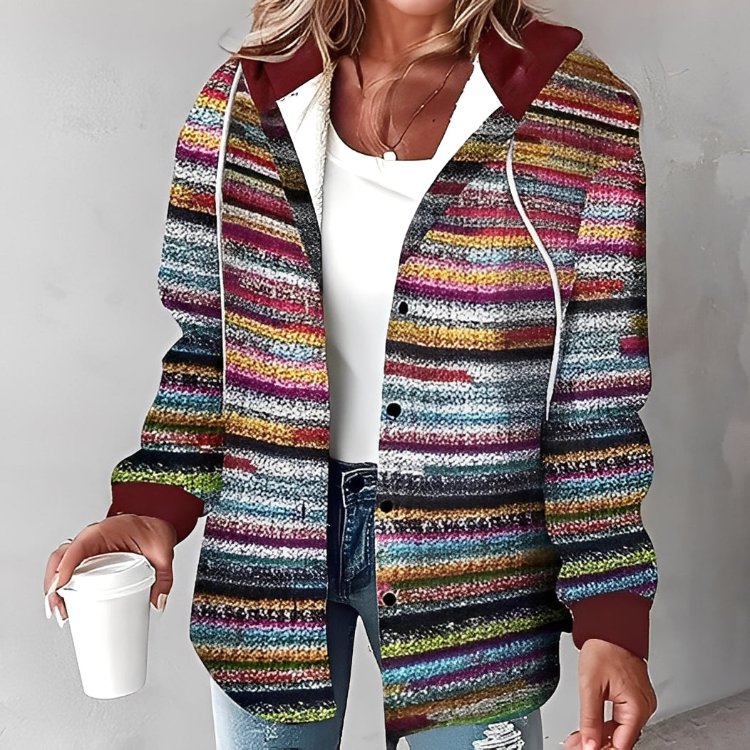 Drune | Freizeit, Warme Kapuzenjacke für Frauen