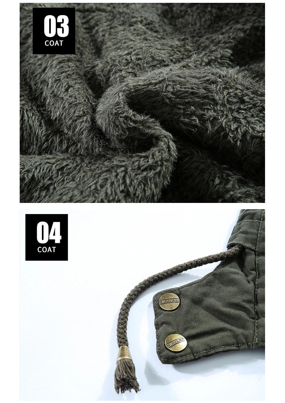Drune | Herren Parka Fleece