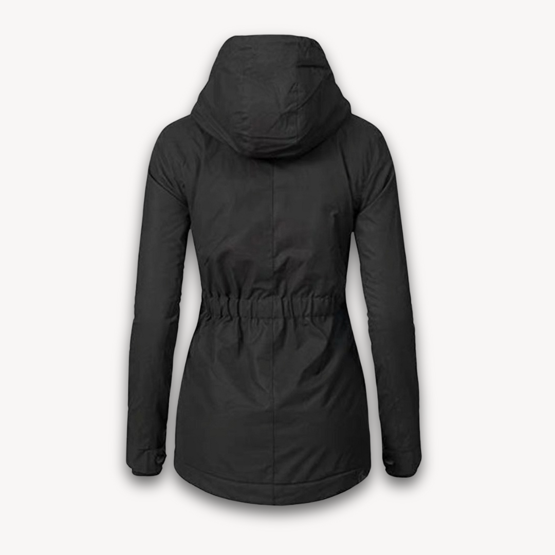 Drune | Damen wasserdichte Winterjacke mit Kunstfellfutter
