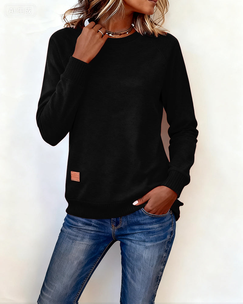 Drune | Lässig Sweatshirt mit Rundhalsausschnitt