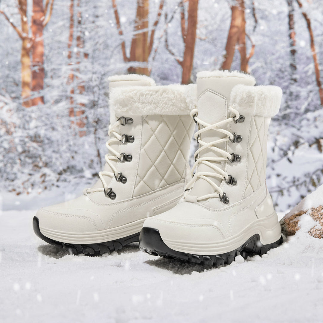 Drune | Lässige Winter Fleece-gefütterte Stiefel für Frauen