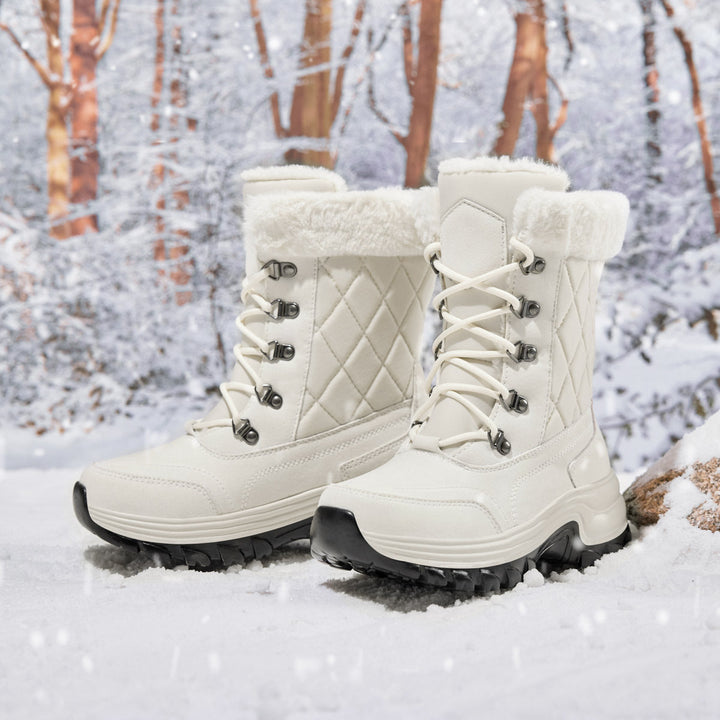 Drune | Lässige Winter Fleece-gefütterte Stiefel für Frauen