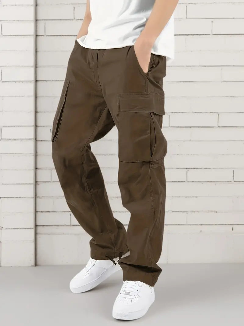Drune | Lässige Jogginghose Herren mit Elastischem Bund und Taschen