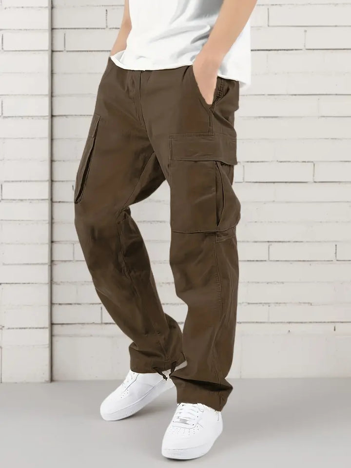 Drune | Lässige Jogginghose Herren mit Elastischem Bund und Taschen
