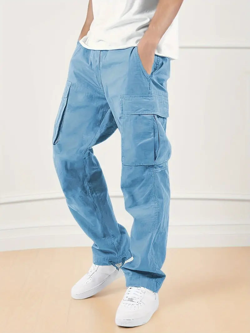 Drune | Lässige Jogginghose Herren mit Elastischem Bund und Taschen