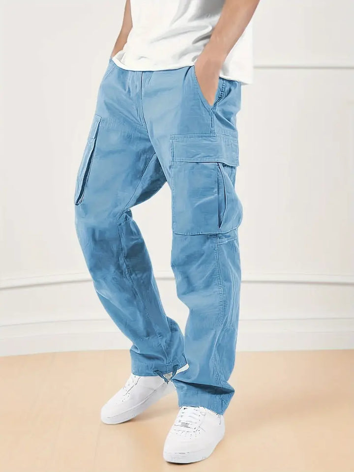 Drune | Lässige Jogginghose Herren mit Elastischem Bund und Taschen