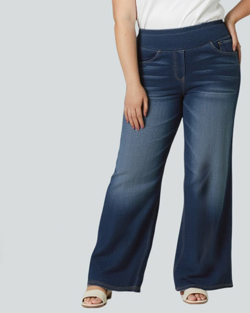 Drune | High Waisted Gewaschen Loose Baggy Lässig