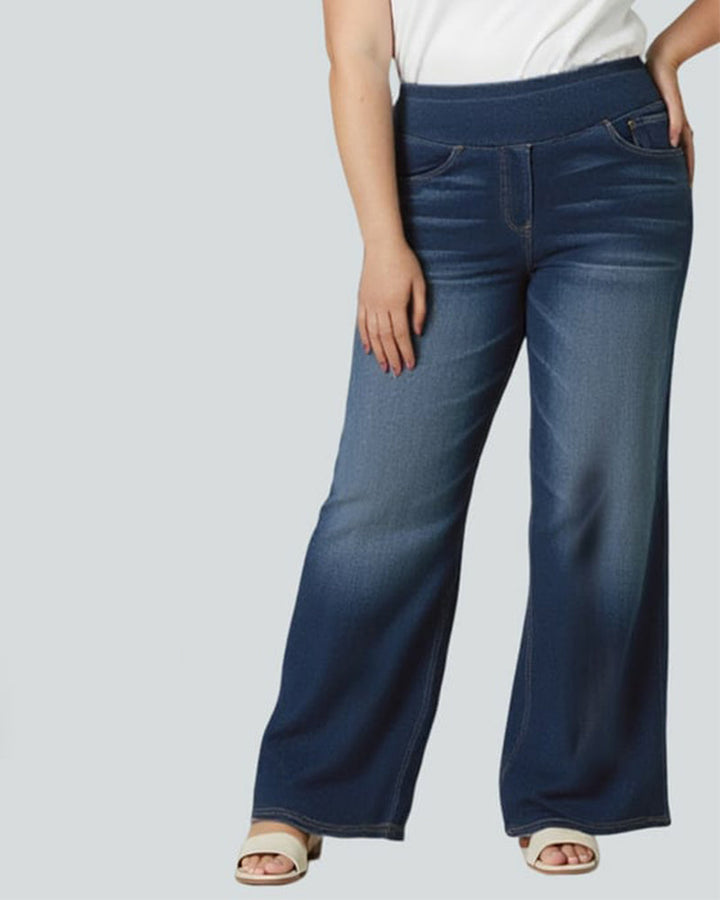 Drune | High Waisted Gewaschen Loose Baggy Lässig