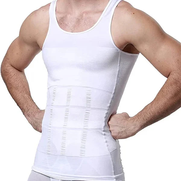Drune | Schlanke Passform Kompression Body Shaper mit Bauchkontrolle und Unsichtbarem Unterhemd Design