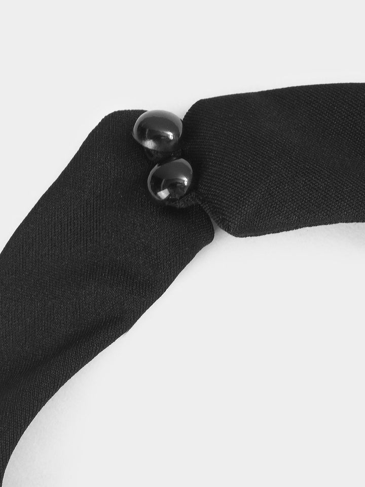Drune | Tiefer V-Ausschnitt Ärmelloser Breiter Bein Jumpsuit