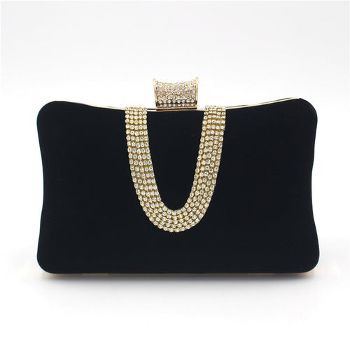 Drune-förmige Diamant-Wildleder-Tasche