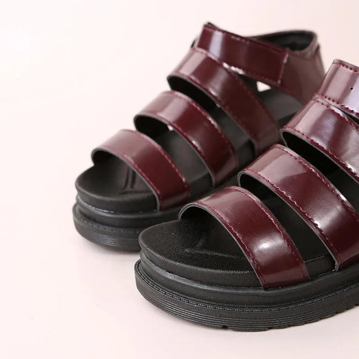 Drune | Sandals with buckle and platform with open toes