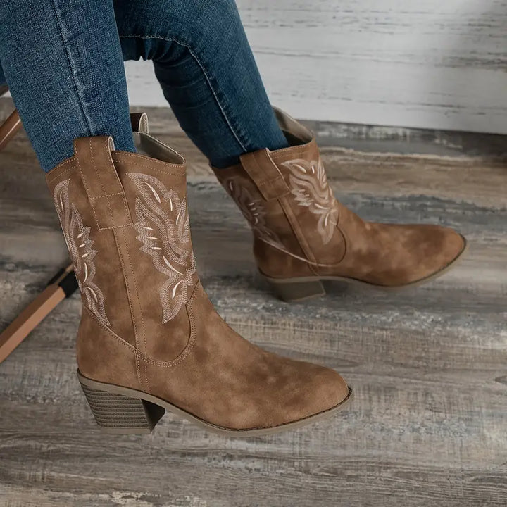 Drune | Retro High Heels Stiefel