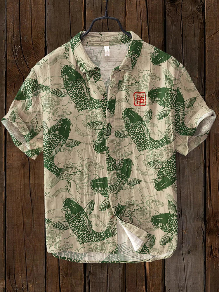 Drune | Vintage Fisch Japanische Kunst Shirt