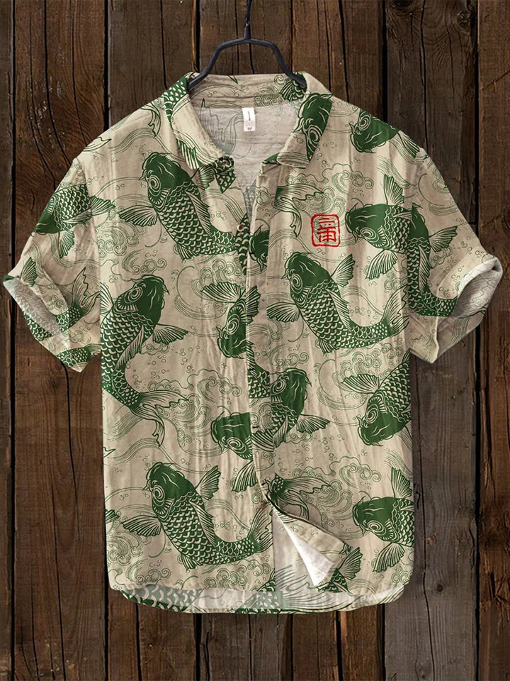 Drune | Vintage Fisch Japanische Kunst Shirt
