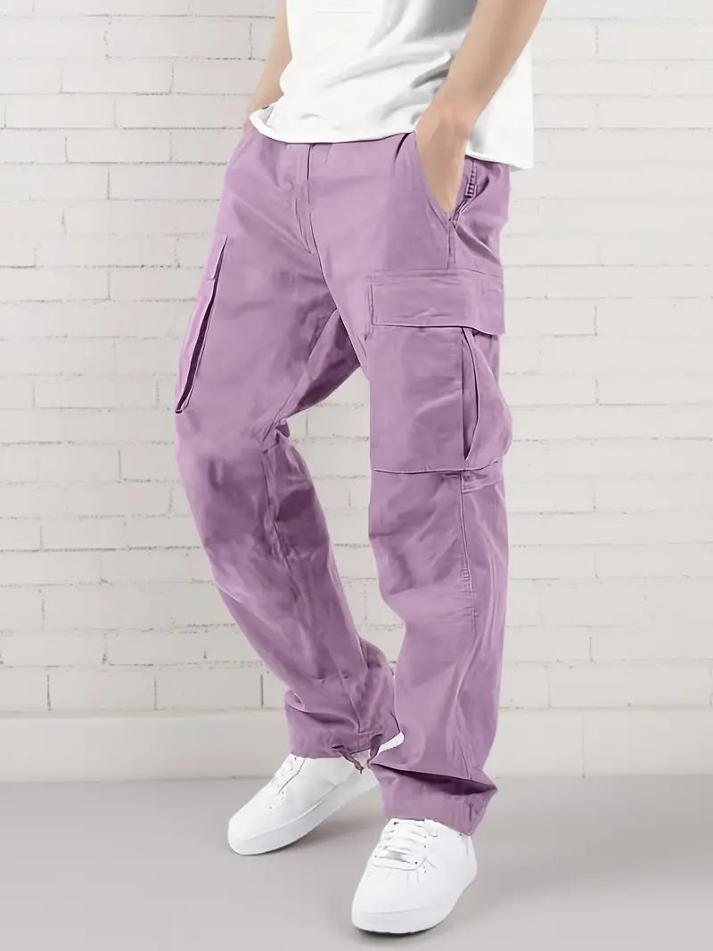 Drune | Lässige Jogginghose Herren mit Elastischem Bund und Taschen