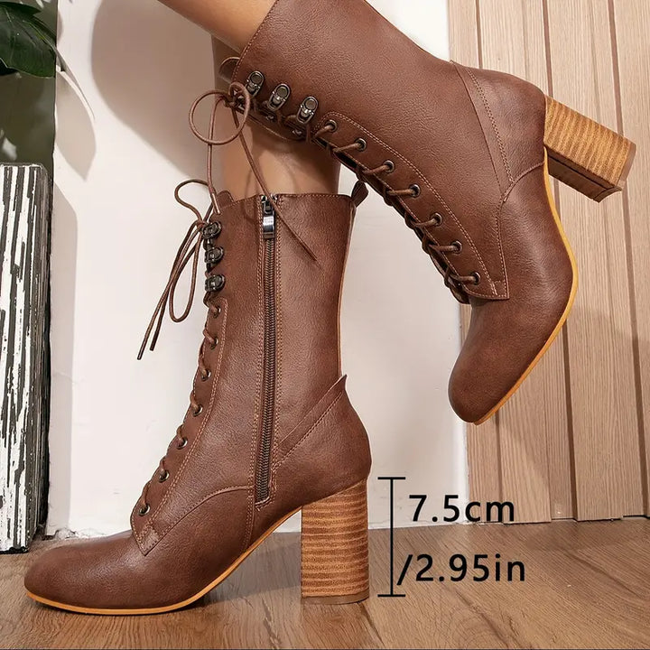 Drune | Samt Stiefeletten für Frauen