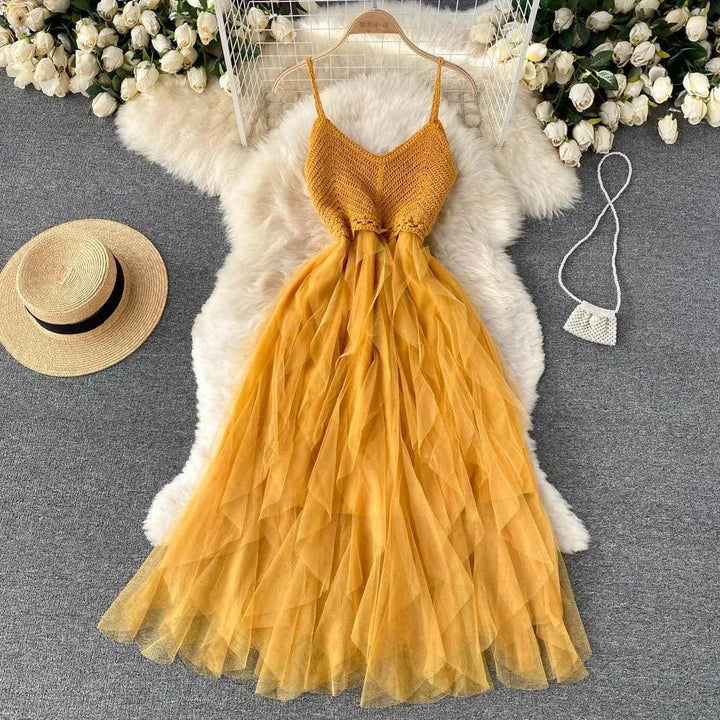 Drune | Kleid Aus Netzschlaufe