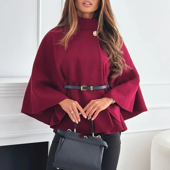 Drune | Cape mit Gürtel – Elegantes Oberteil mit lockerer Passform