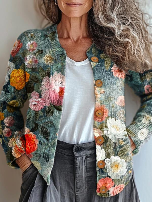 Drune | Romantische Blumenjacke