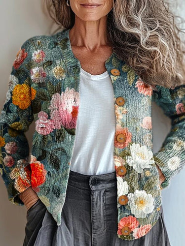 Drune | Romantische Blumenjacke