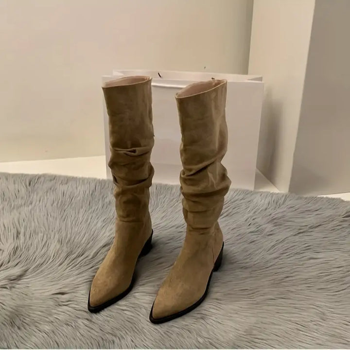 Drune | Robuste Stiefel mit Spitzem Zehen und Dicker Ferse für Damen
