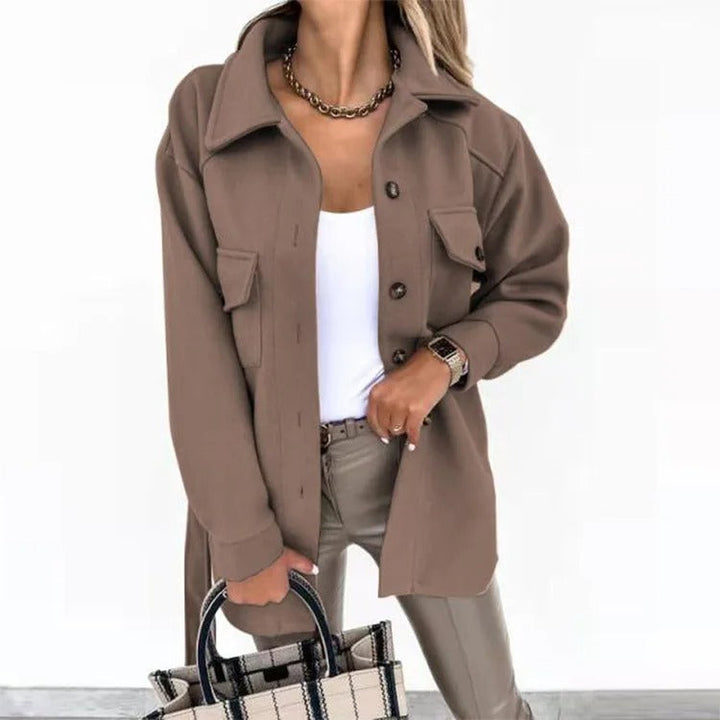 Drune | Vielseitige schwarze Oversize-Jacke mit Knöpfen