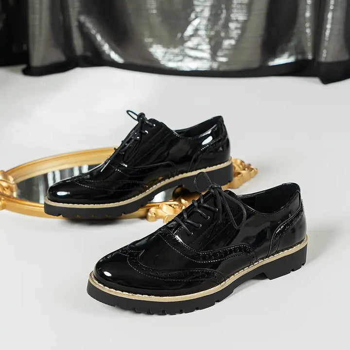 Drune | Modisch Gestanzte Lackschuhe Für Damen