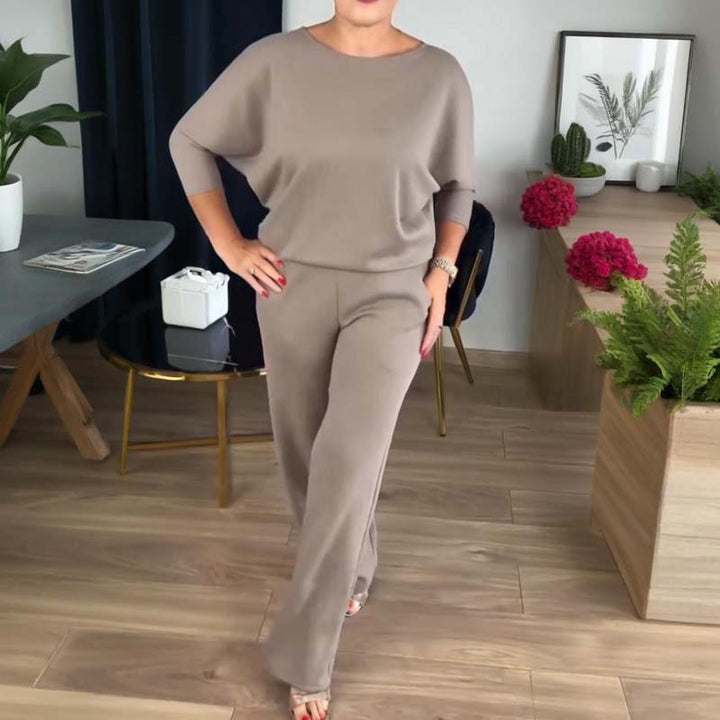 Drune | Stylish 3-piece set consisting of a long cardigan, top and trousers
