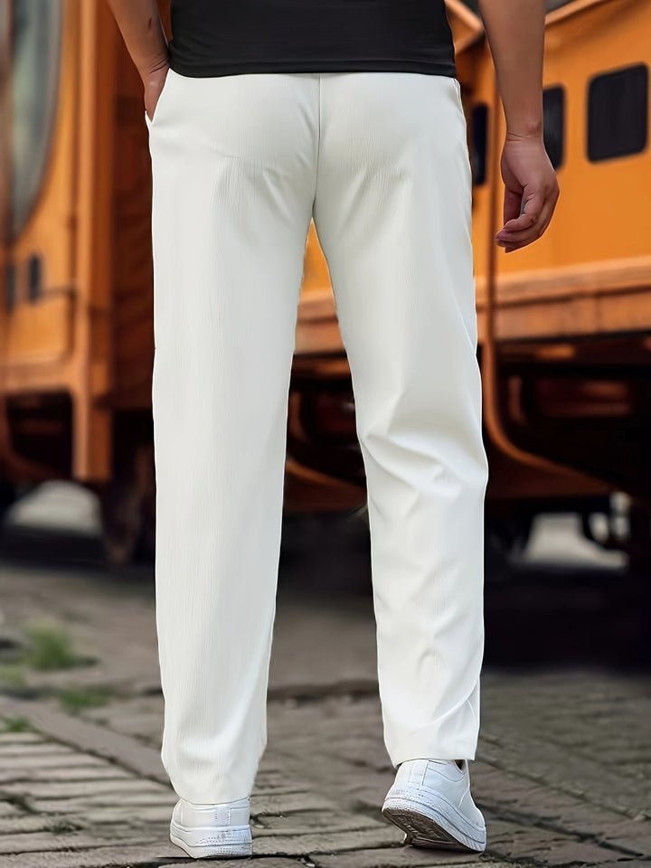 Drune | Stilvolle Kordelzug Athletische Hosen mit Taschen für Herren