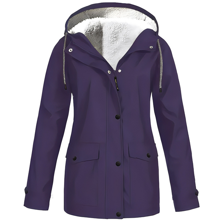 Drune | Damen-Regenjacke mit Fleecefutter