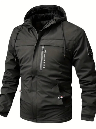 Drune | warme Winterjacke mit Futter aus Leder und Taschen für Herren - Ideal für den Winter