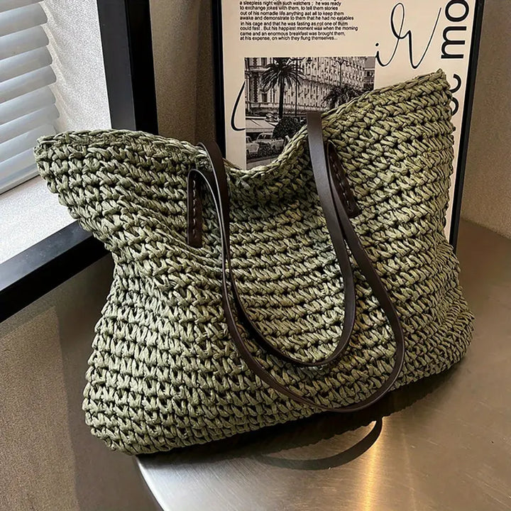 Drune - große gewebte Tragetasche | Tasche im Bohemian-Beachy-Stil