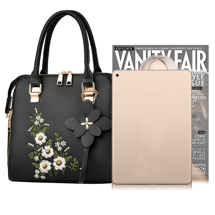 Drune | Bestickte Handtasche Für Damen Mit Schulter Und Messenger Design