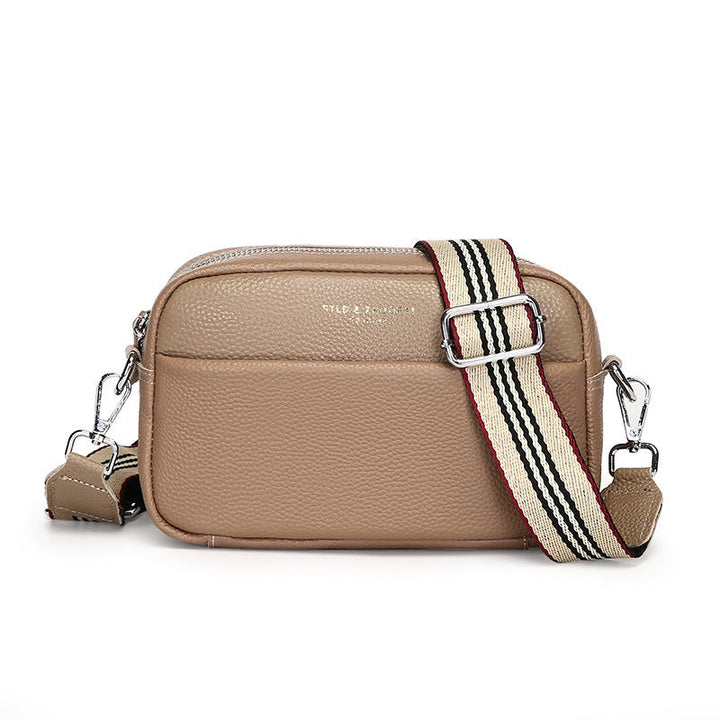 Drune | Schlichte Schultertasche Aus Veganem Leder Im Kleinen Quadratischen Format