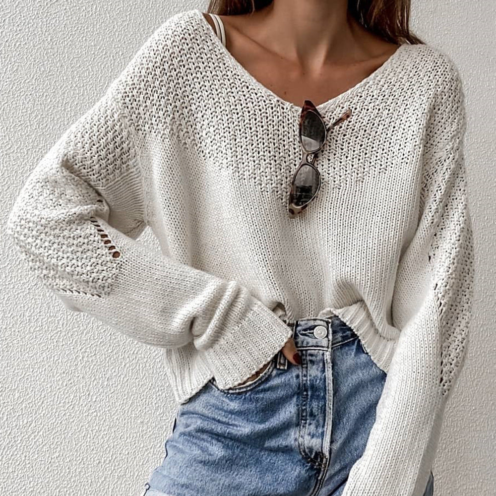 Drune | Lockere Strickjacke mit V-ausschnitt Leicht und Komfortabel Lässiger Chic