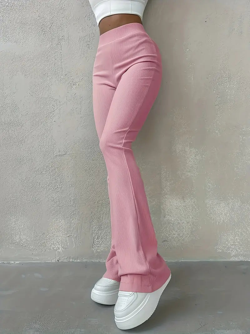 Drune | Taille Ribcord Schlaghose - Trendy Damen Alltagshose