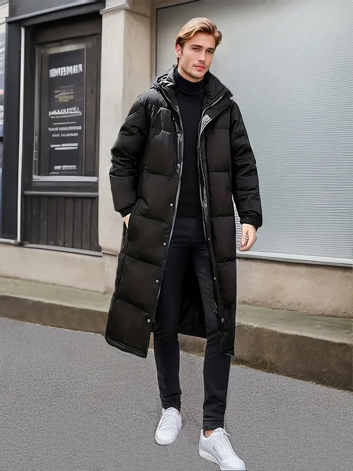 Drune - Warme Lange Gesteppte Winterjacke für Männer